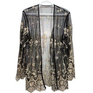 VINTAGE Embroidered Cardigan or Blazer with Embellishments